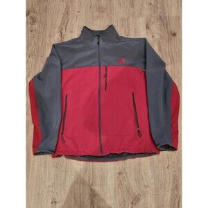The North Face Men’s Gray/Red Soft Shell Jacket - Medium Large